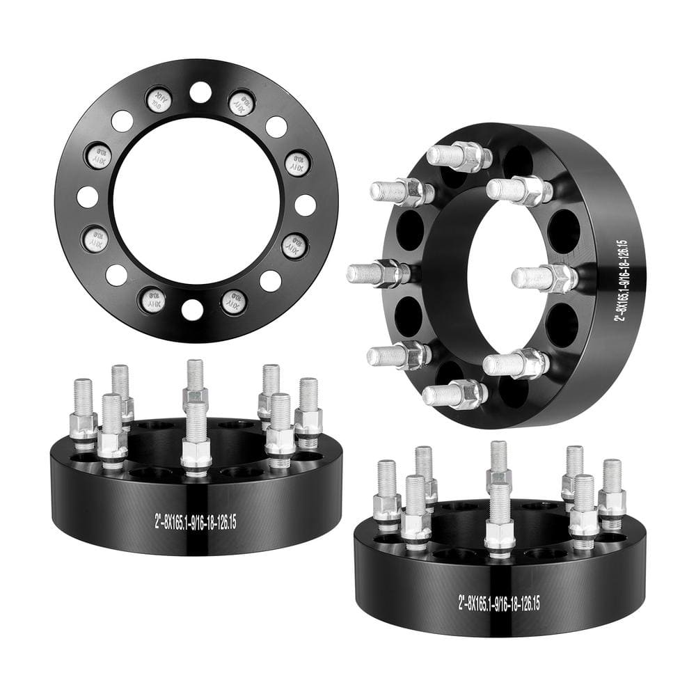 Wheel Spacers, Wheel Adapters, 8 Lug Forged Spacer, Fit for Dodge Ram 2500, Ram 3500 and Ford F250, F350, 2 PCS Black - Hercitys