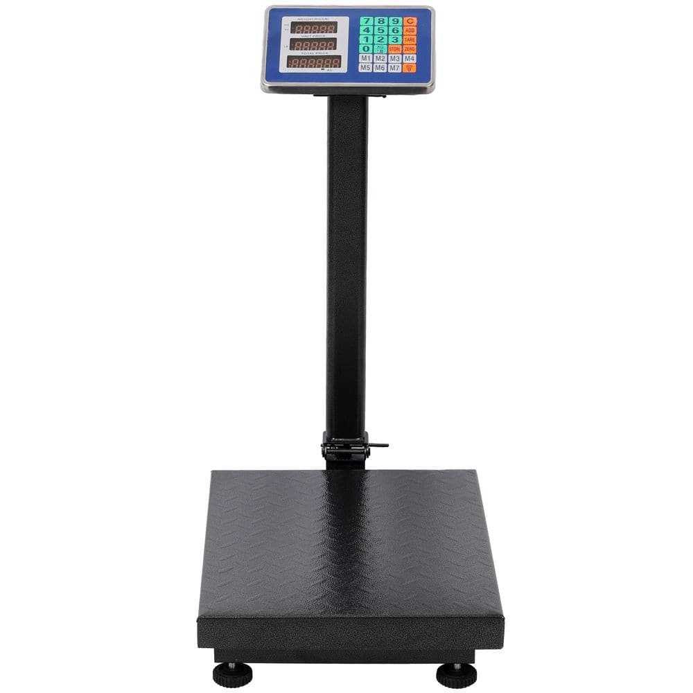 660lbs Weight LED Computing Digital Scale Floor Platform Scale, 0.1 lbs. Accuracy Computing Floor Food Scale, Black - Hercitys