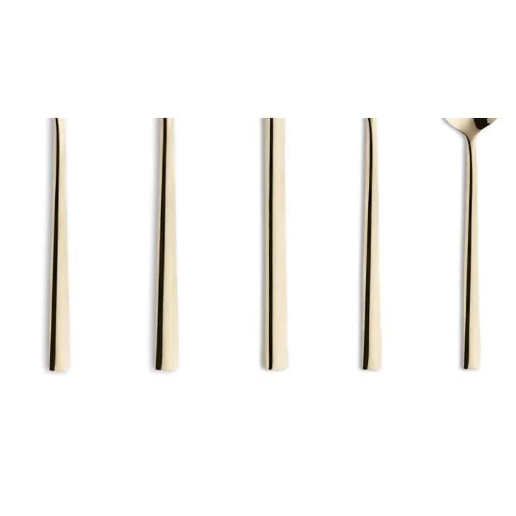 Dallas Stainless Steel Flatware Set, 20-Pieces Champagne. Service for 4 - Hercitys