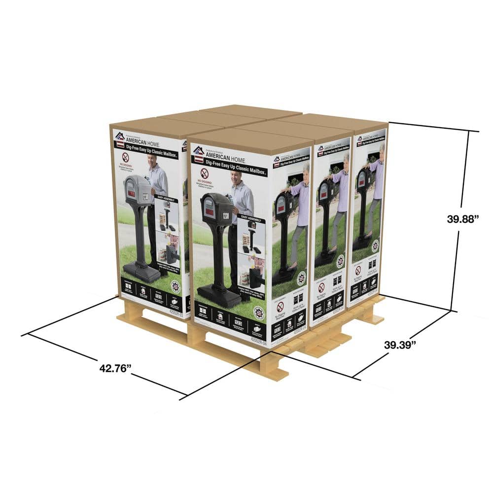 Dig-Free Easy Up Classic Mailbox - Hercitys