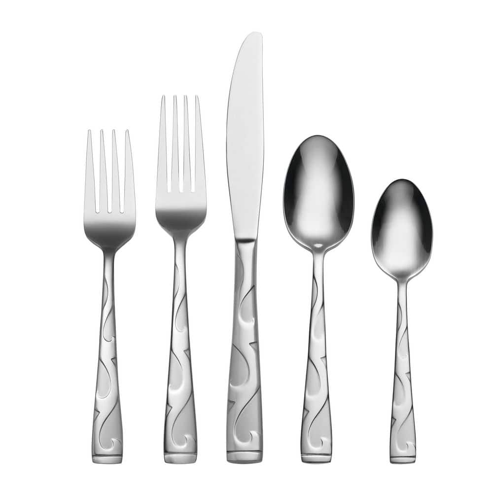 Tuscany 20-Piece Silver 18/0-Stainless Steel Flatware Set (Service For 4) - Hercitys