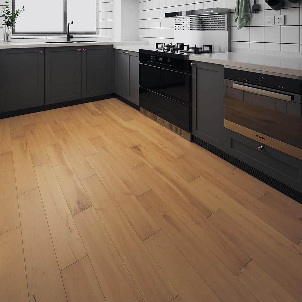 Virgin River Maple 0.28 in. T x 6.5 in. W Waterproof Engineered Hardwood Flooring (21.8 sq. ft./case) - Hercitys