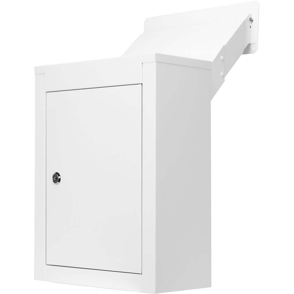 Through-The-Wall Mailbox Drop Box with Adjustable Chute - Hercitys
