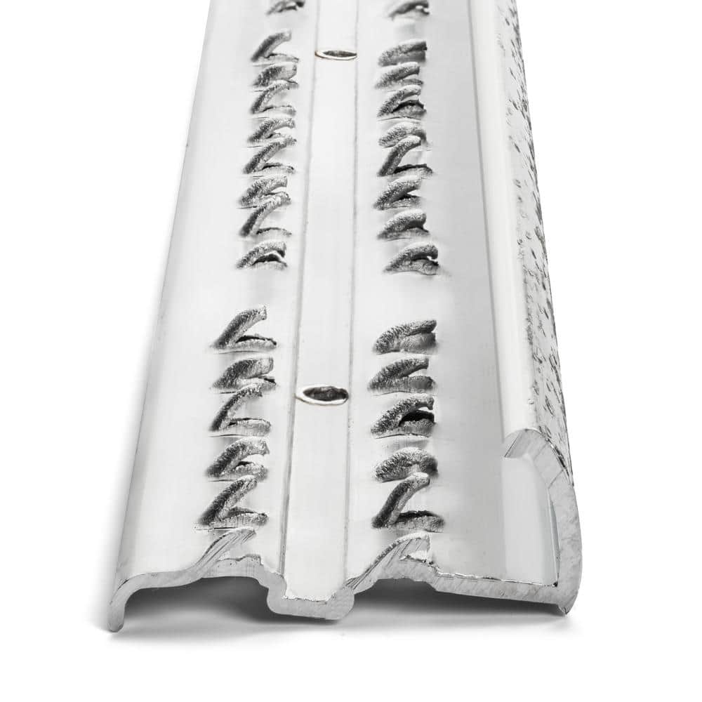 Silver 1-3/8 in. x 144 in. Hammered Carpet Gripper Transition Strip - Hercitys