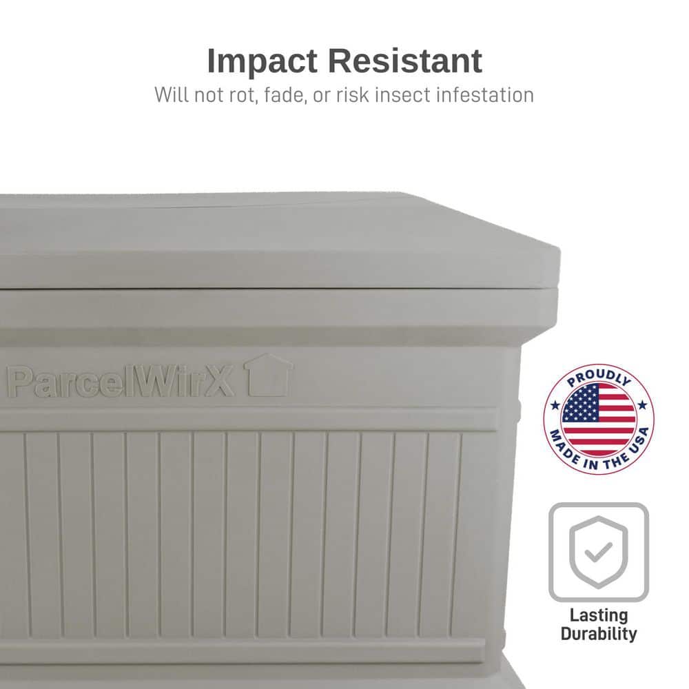 ParcelWirx Prestige Pewter Horizontal Package Delivery Box - Hercitys