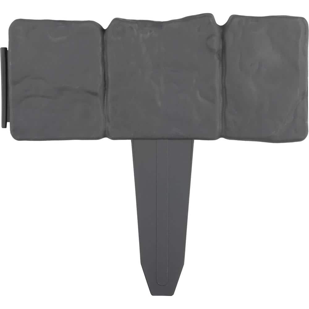 Outdoor Garden Edging, Gray (10-Piece) - Hercitys
