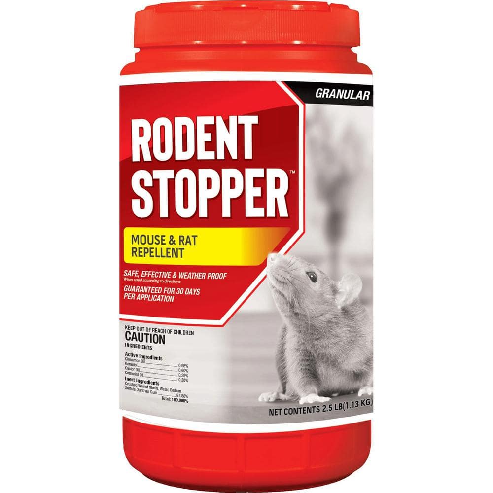 Rodent Stopper Animal Repellent, 2.5# Ready-to-Use Shaker Jug - Hercitys