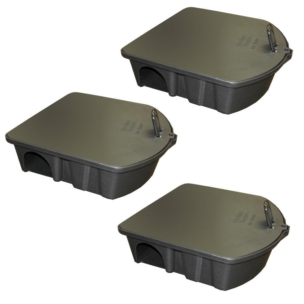 Rat and Mouse Bait Station (3-Pack) - Hercitys