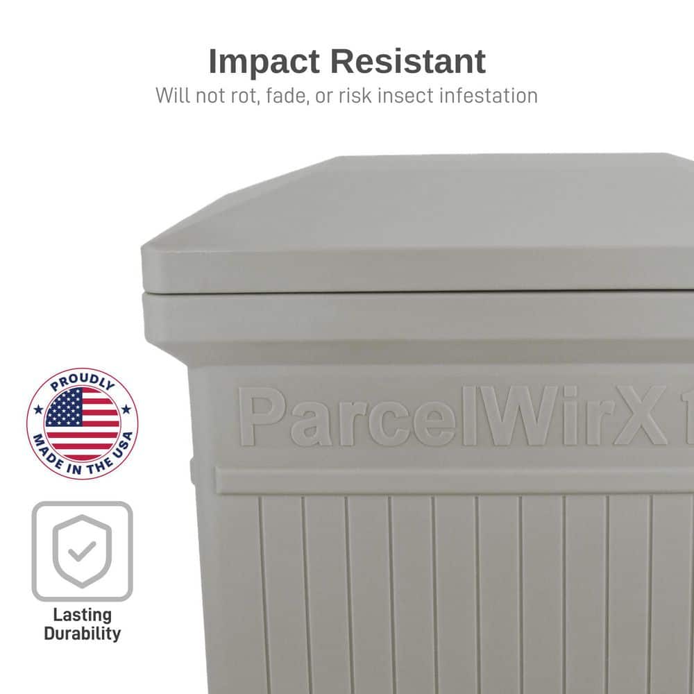 ParcelWirx Prestige Pewter Vertical Package Delivery Box - Hercitys