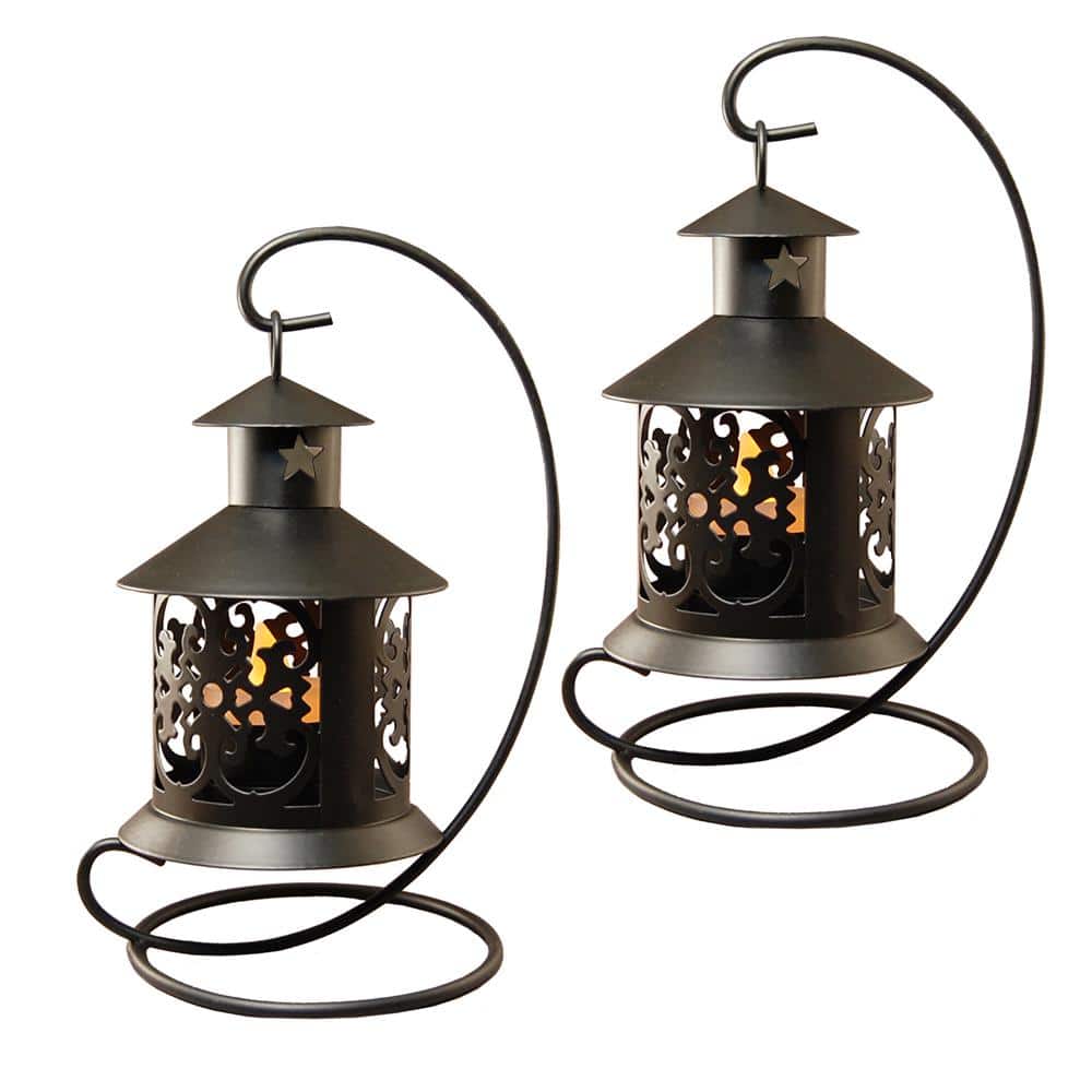 7 in. Hanging Metal Lantern (2-Count) - Hercitys