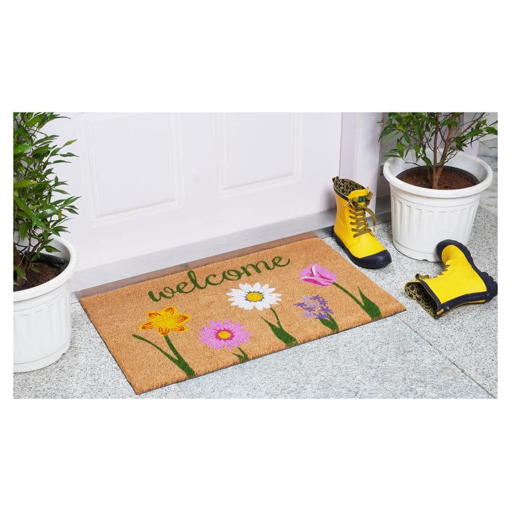 Carmine Indoor, Outdoor Door Mat 17 in. x 29 in. - Hercitys