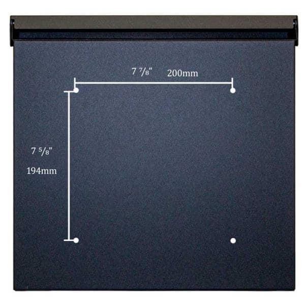 Allux 400 Black Wall Mount Locking Mailbox - Hercitys