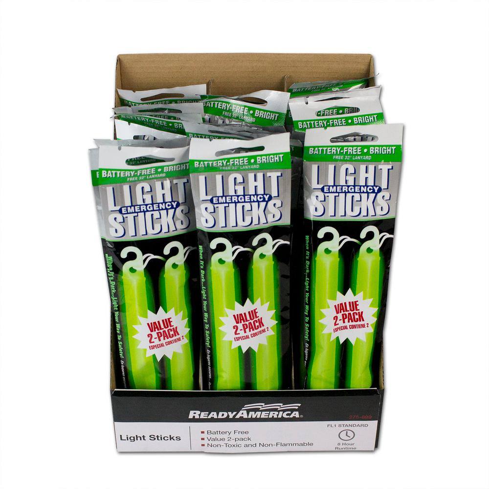 8-Hour Green Light Stick (24-Pieces, 2-Pack) - Hercitys