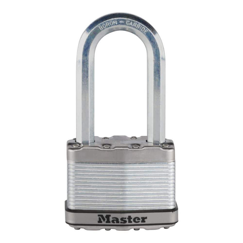 Heavy Duty Outdoor Padlock with Key, 2-1/2 in. Wide, 2-1/2 in. Shackle - Hercitys