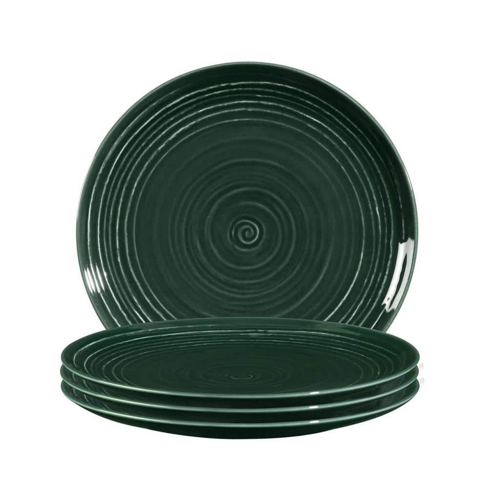 Terra Plate 8.8 in., Green, (Set of 4) - Hercitys