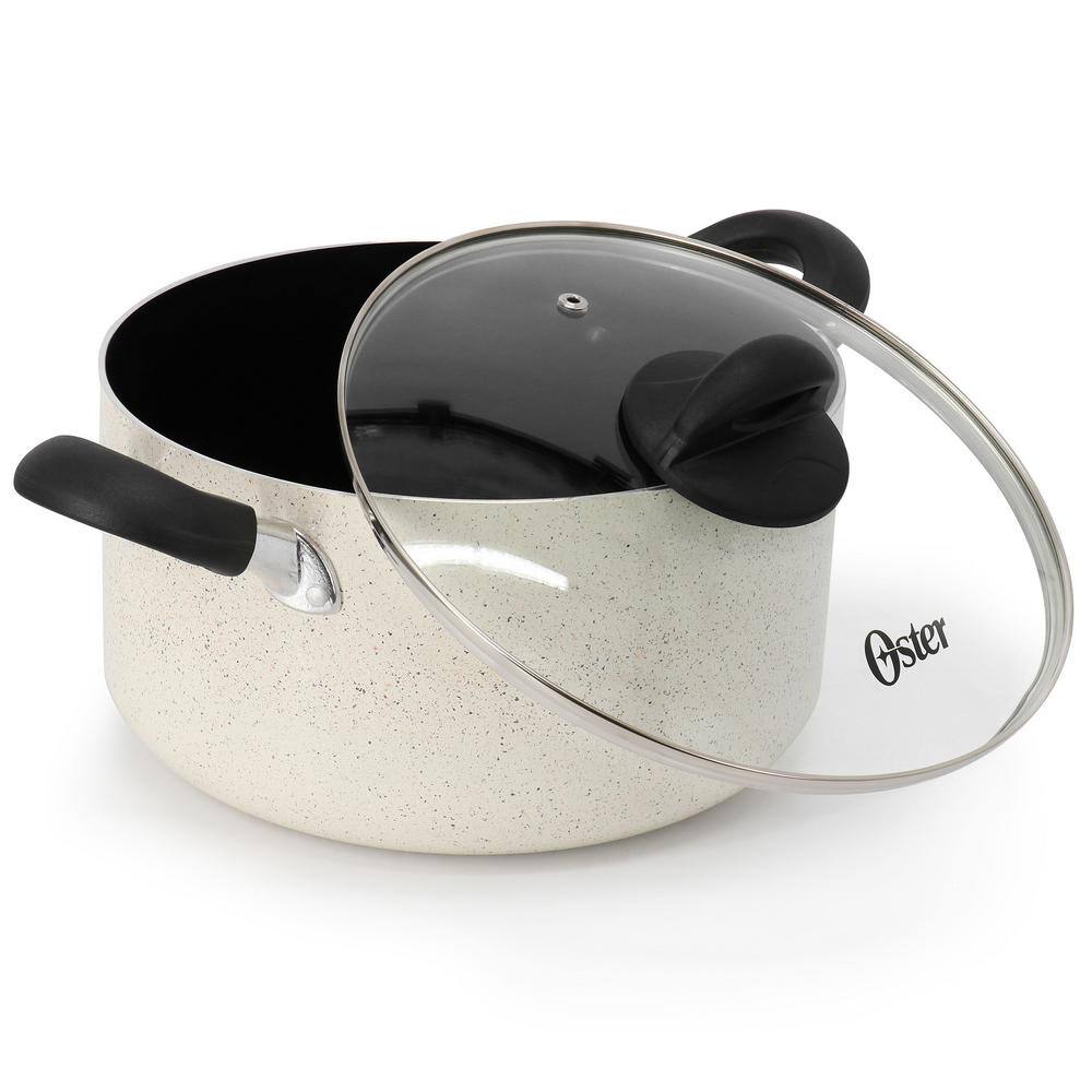 Clairborne 6 qt. Aluminum Nonstick Dutch Oven in Sand with Lid - Hercitys