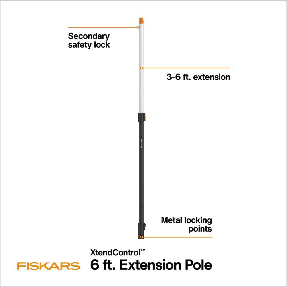 XtendControl 3 in. Steel Blade Tree Pruner Rotating Head Attachment and 3 ft. to 6 ft. Extendable Tree Pruner Pole - Hercitys