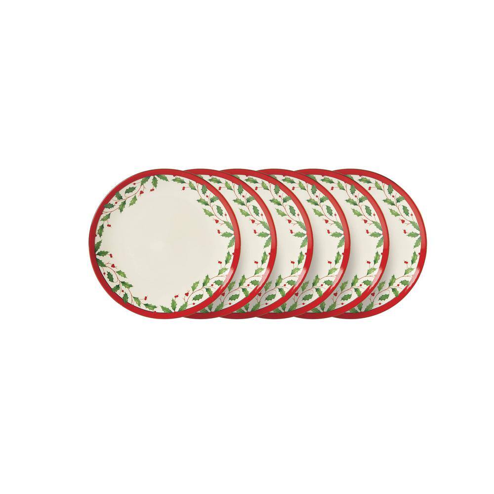 Holiday Ivory Accent Plate (Set of6) - Hercitys