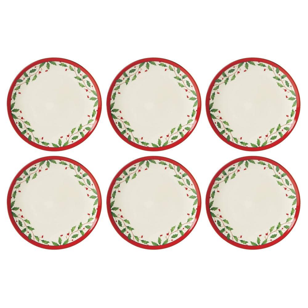 Holiday Ivory Accent Plate (Set of6) - Hercitys