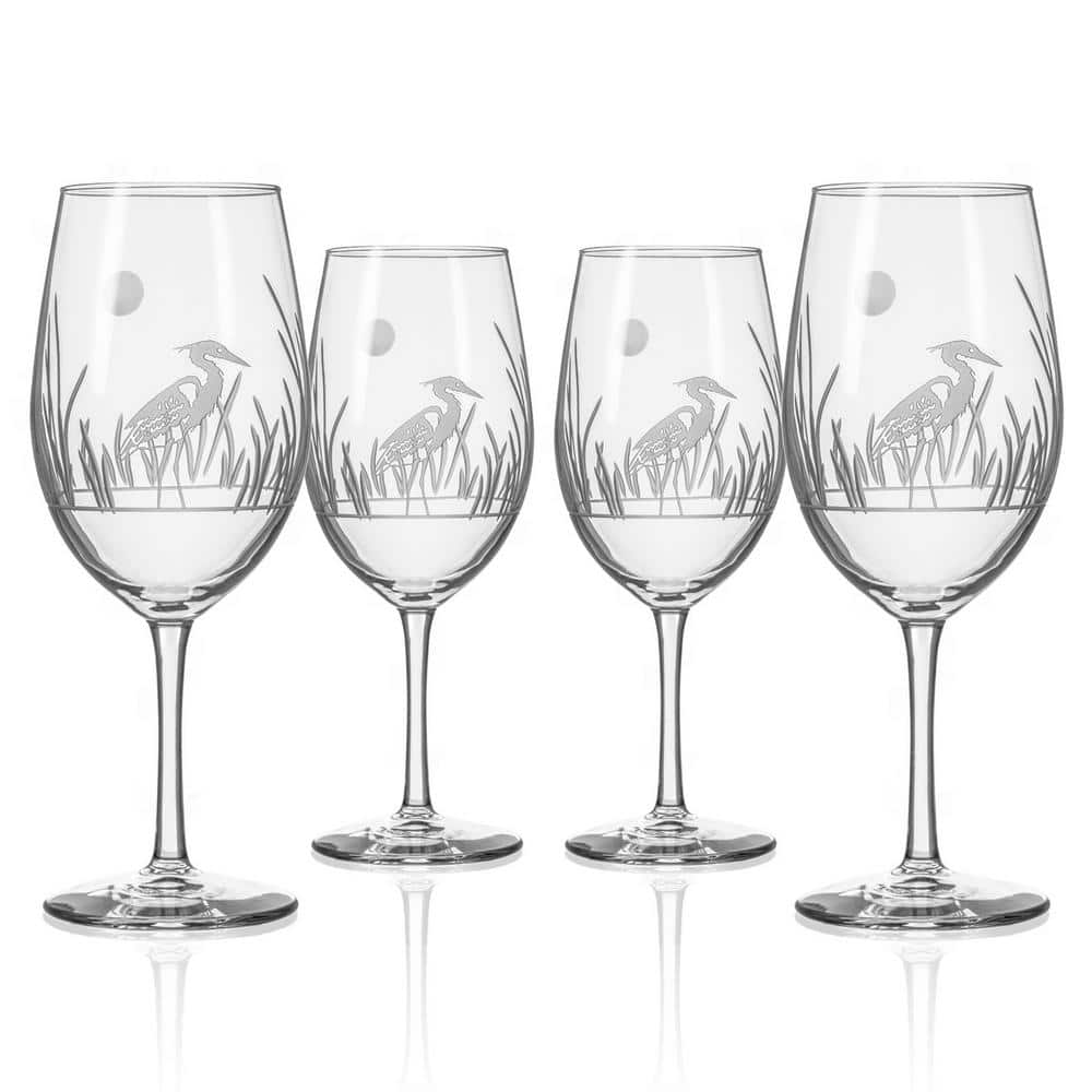 Heron 18 oz. All Purpose Wine Glasses – Set of 4 - Hercitys