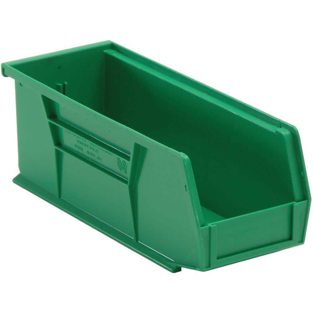 Ultra Series 1.51 Qt. Stack and Hang Bin in Green (12-Pack) - Hercitys
