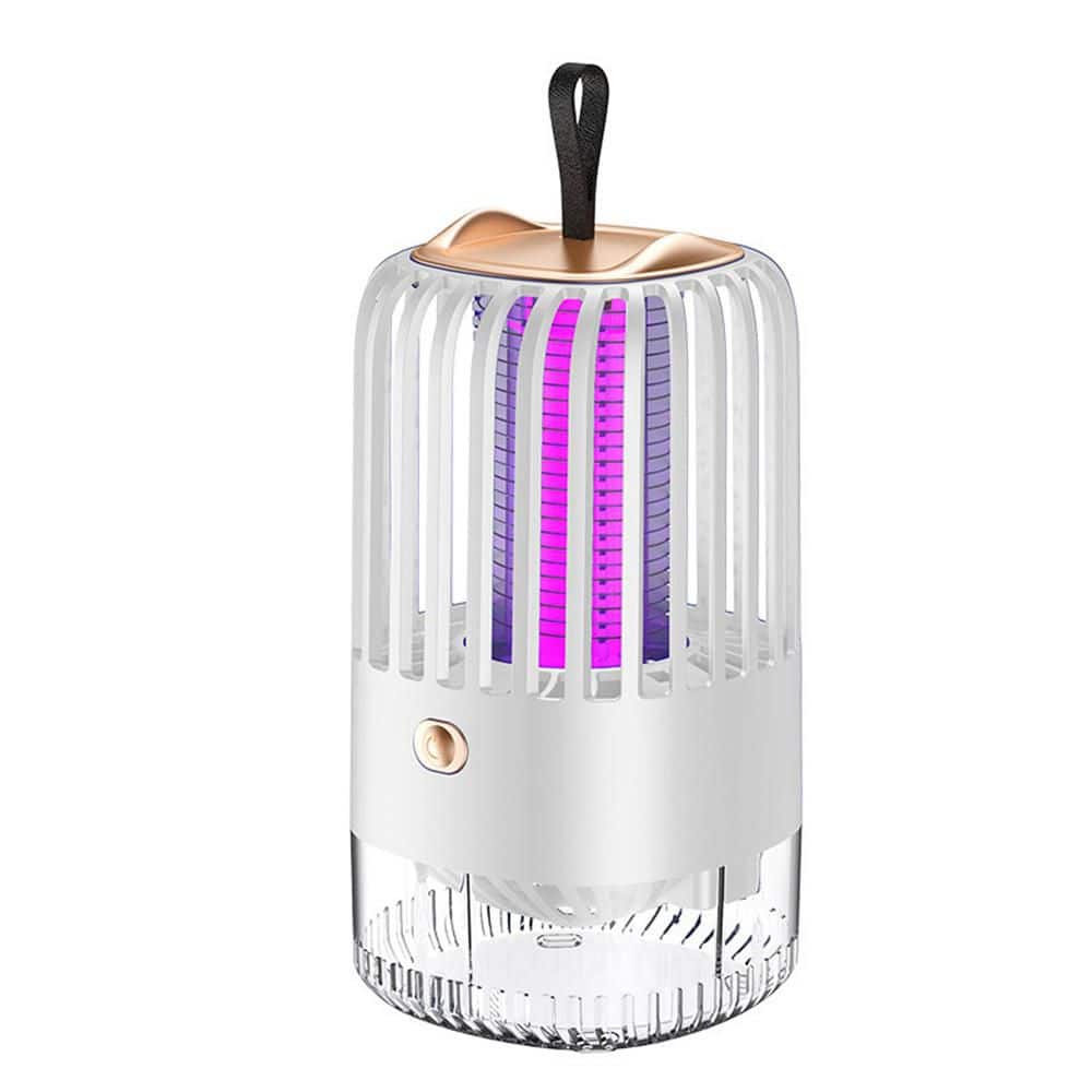 Electric UV Mosquito Killer Lamp Pest Fly Trap Catcher Harmless Odorless Noiseless Bug Zapper-White - Hercitys