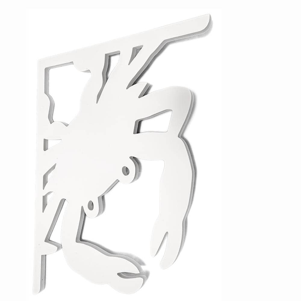 Decorative 16 in. Paintable PVC Crab Mailbox or Porch Bracket - Hercitys