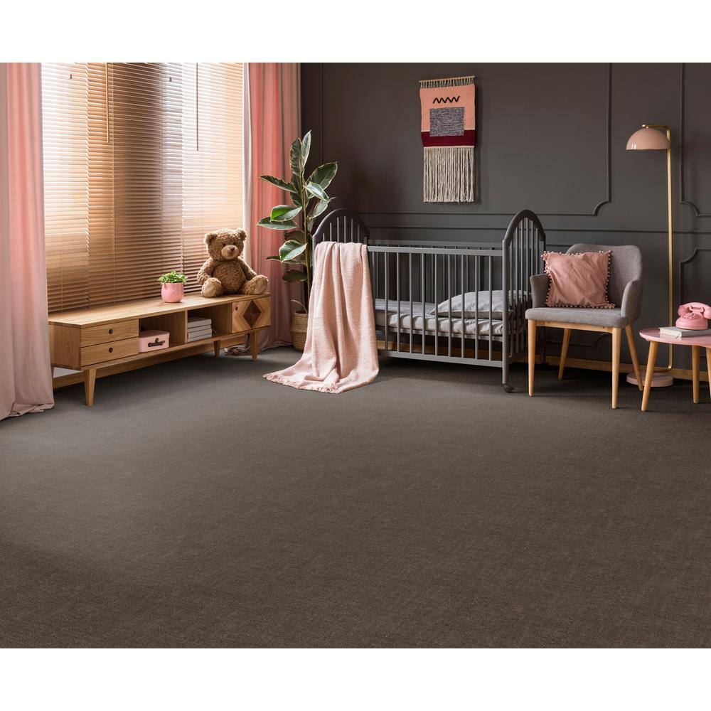 Wheatfield – Mink – Brown 34 oz. SD Polyester Pattern Installed Carpet - Hercitys