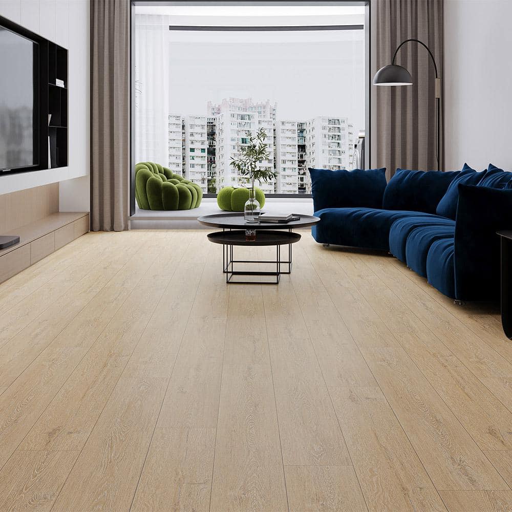 Blissful Edinburgh 13 mm T x 7.7 in. W Waterproof Laminate Wood Flooring (17.96 sq. ft./case) - Hercitys