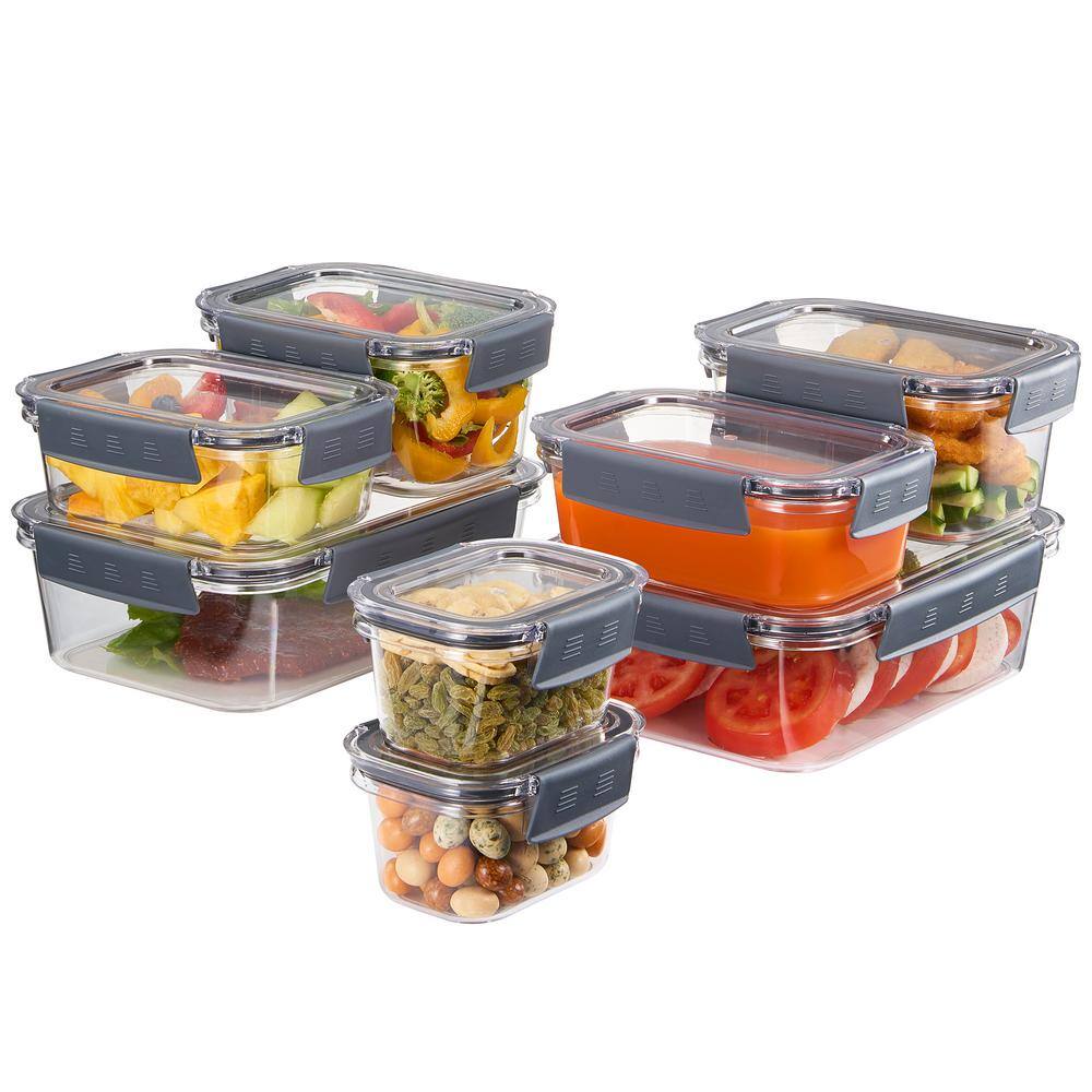 Airtight Food Storage Containers Lids 16 Piece – BPA Free, Leak Proof Store Leftovers, Meal Prep Set - Hercitys