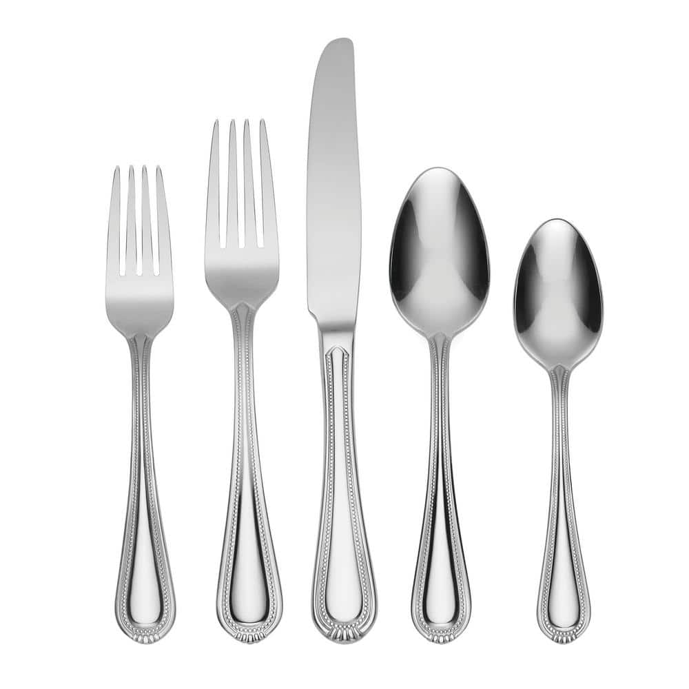 Countess 20-Piece Silver 18/0-Stainless Steel Flatware Set (Service for 4) - Hercitys