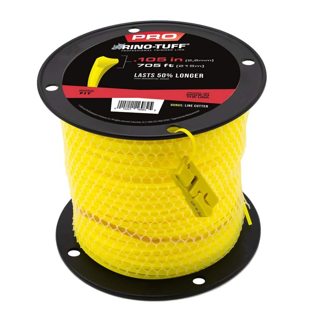 Universal Fit .105 in. x 705 ft. Pro Replacement Line for Gas String Grass Trimmer Part/Lawn Edger - Hercitys