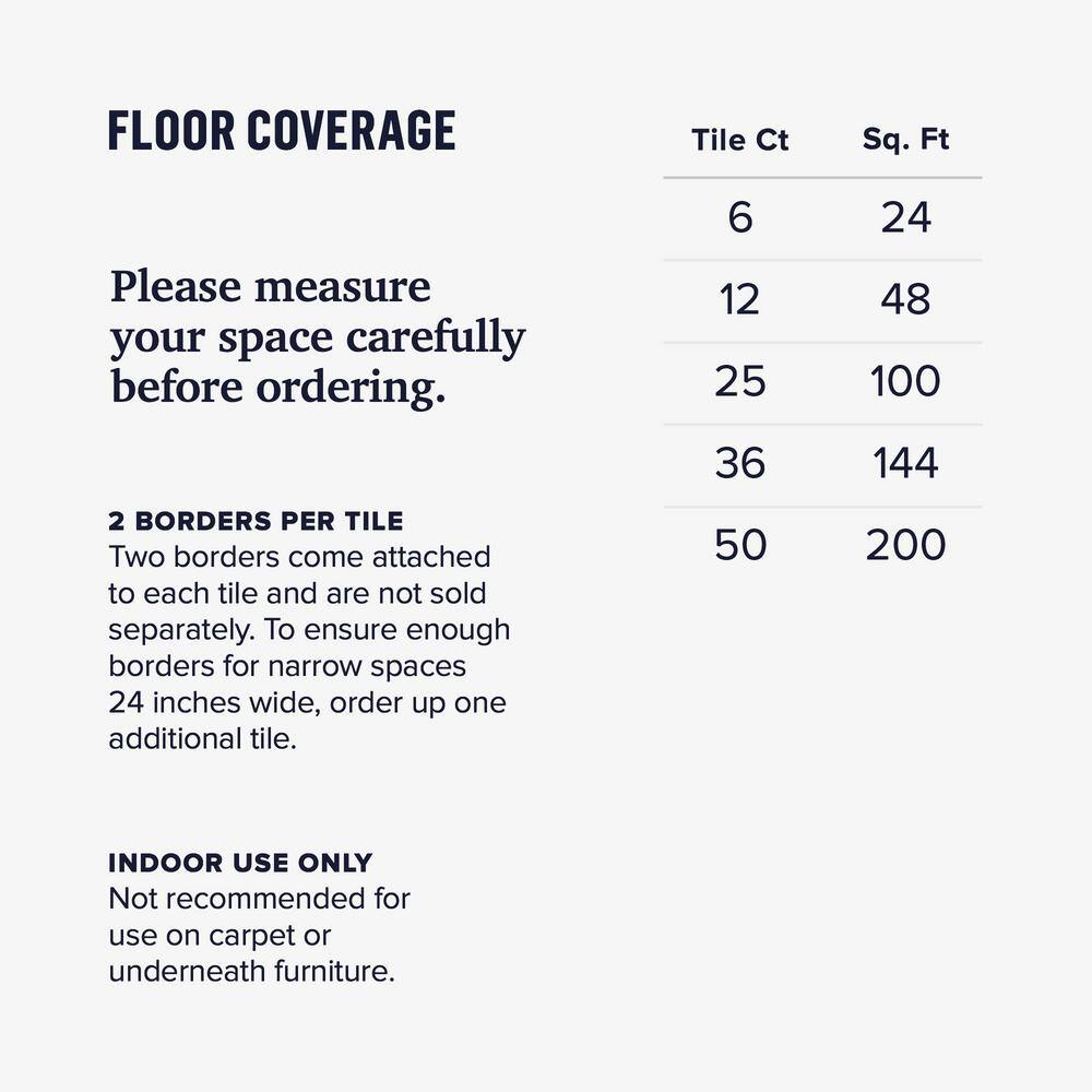 Light Gray 24 in. W x 24 in. L x 1/2 in.Thick Diamond Plate EVA Foam Exercise/Gym Tiles (25 tiles) (100 sq. ft.) - Hercitys