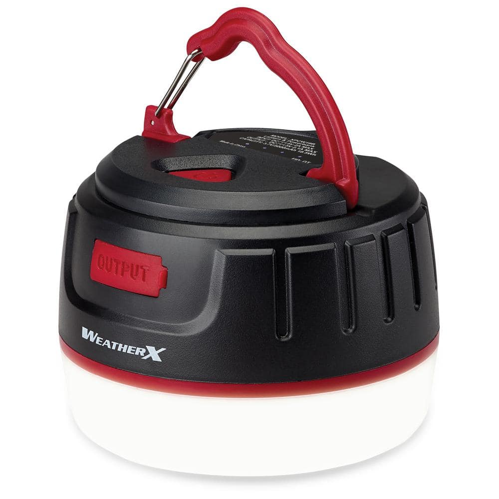 Lantern with Power Bank, 5 Light Modes, Magnet, USB Port for Phone Charging, Black - Hercitys