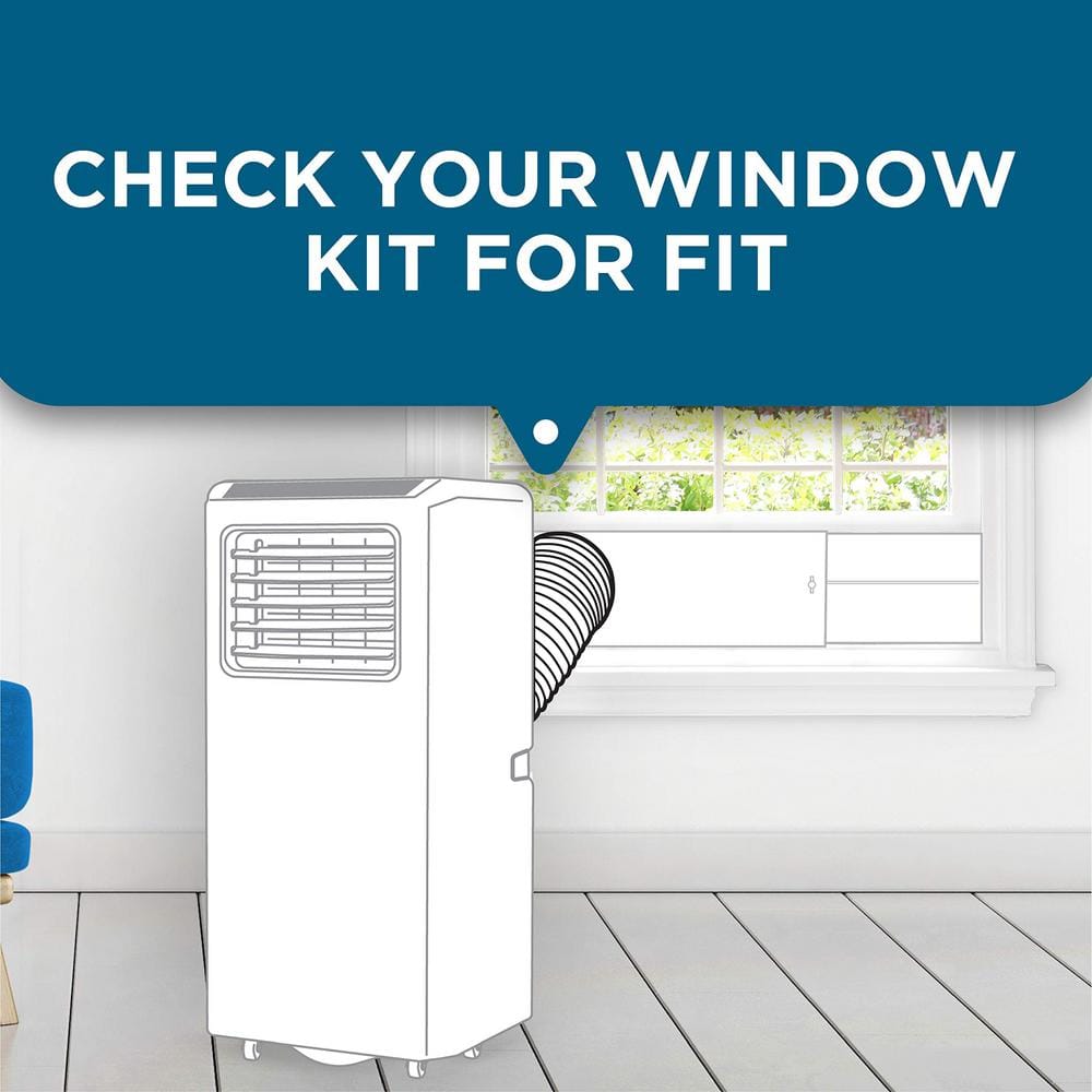 Width 1.5 in. AC Wall Sleeve Compatible with Portable Air Conditioner - Hercitys