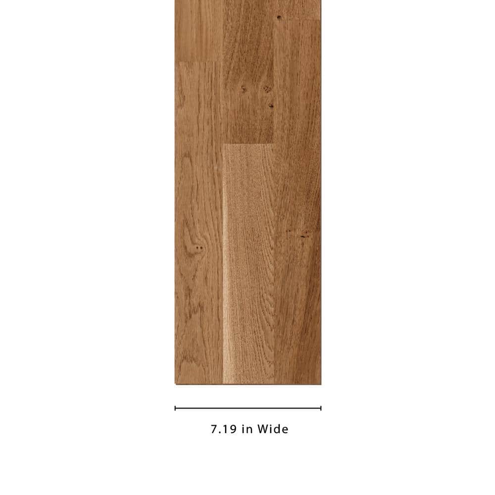 Amber European Oak 1/2 in. T x 7.2 in. W Click Lock Wire Brushed Engineered Hardwood Flooring (38.6 sq.ft./case) - Hercitys