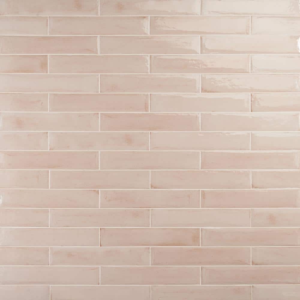 Tint Rosa 2.95 in. x 15.74 in. Polished Porcelain Wall Tile (14.2 sq. ft./Case) - Hercitys