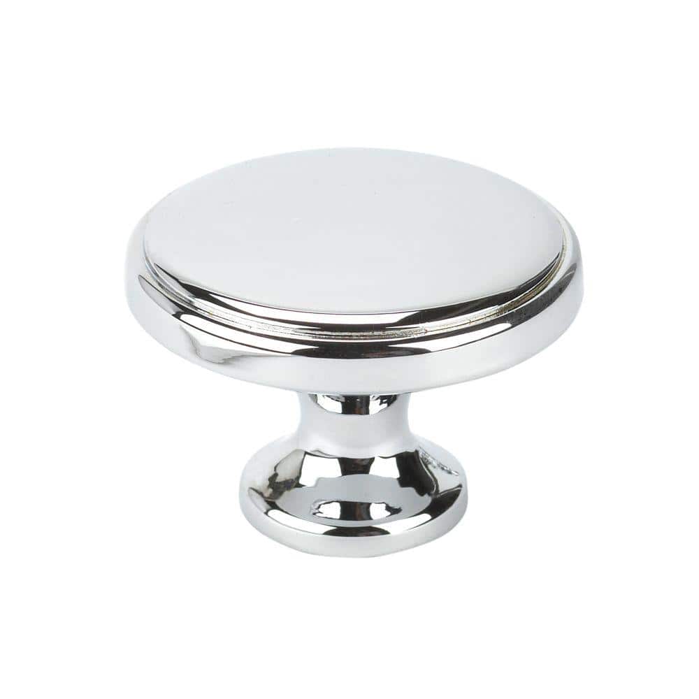 Italian Designs Collection 1.37 in. Bright Chrome Cabinet Knob - Hercitys