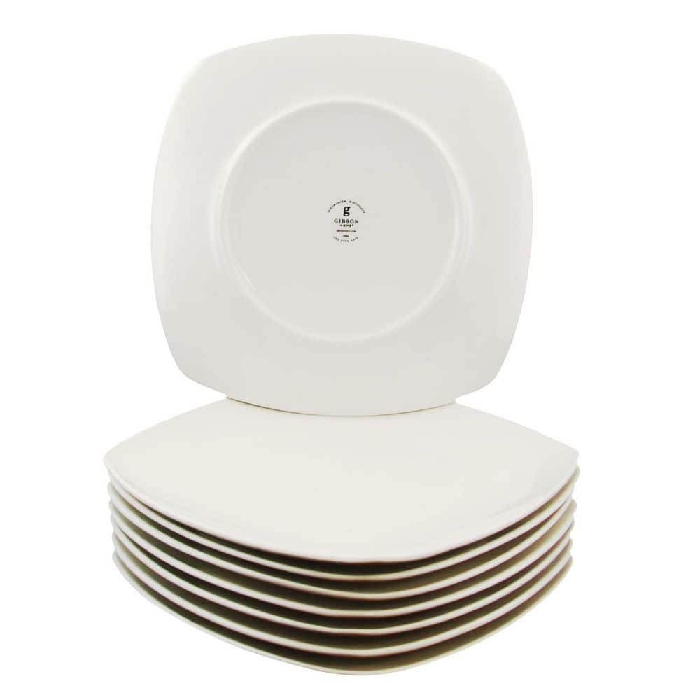 Zen Buffetware White Square Salad Plates (Set of 8) - Hercitys