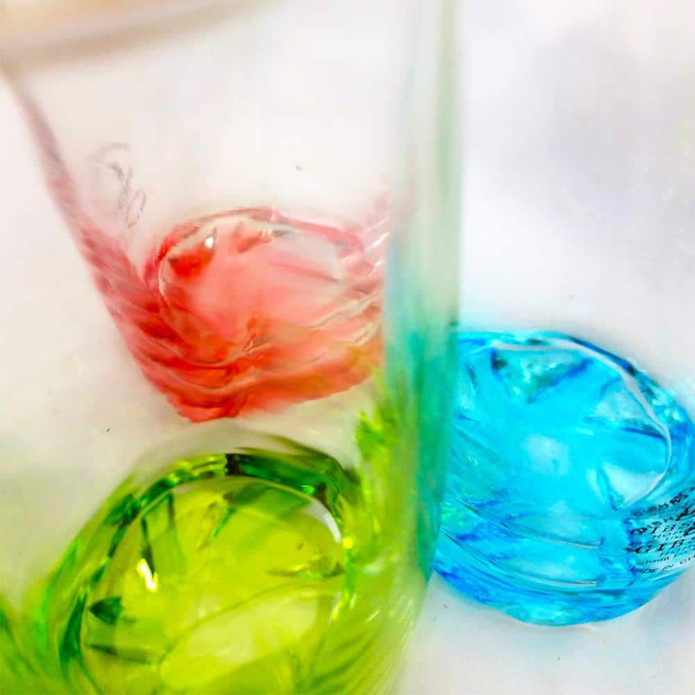 Karissa 8-Piece Assorted Colors Glass Tumbler Set - Hercitys