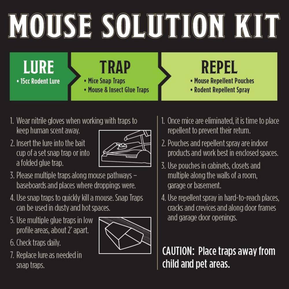 Mouse Solution Kit – Lure, Trap, and Repel Mice - Hercitys