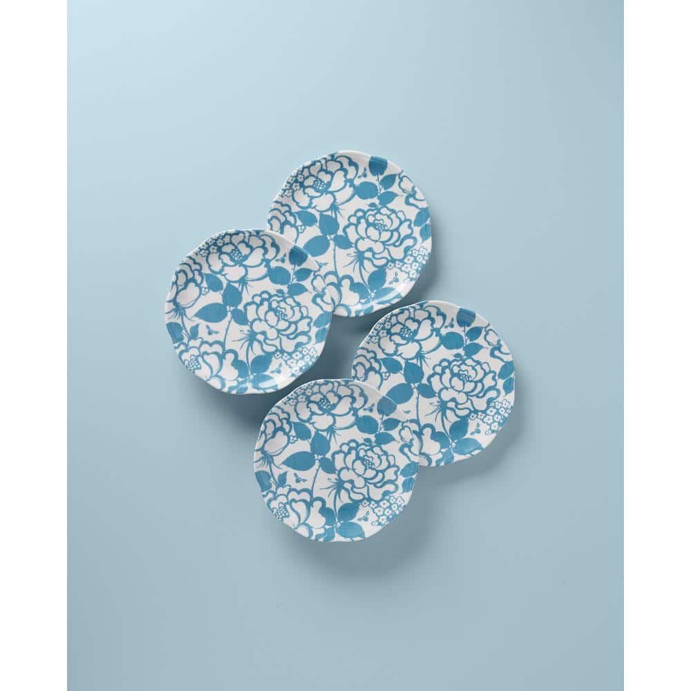 Butterfly Meadow Cottage White Accent Plate Set of4 - Hercitys