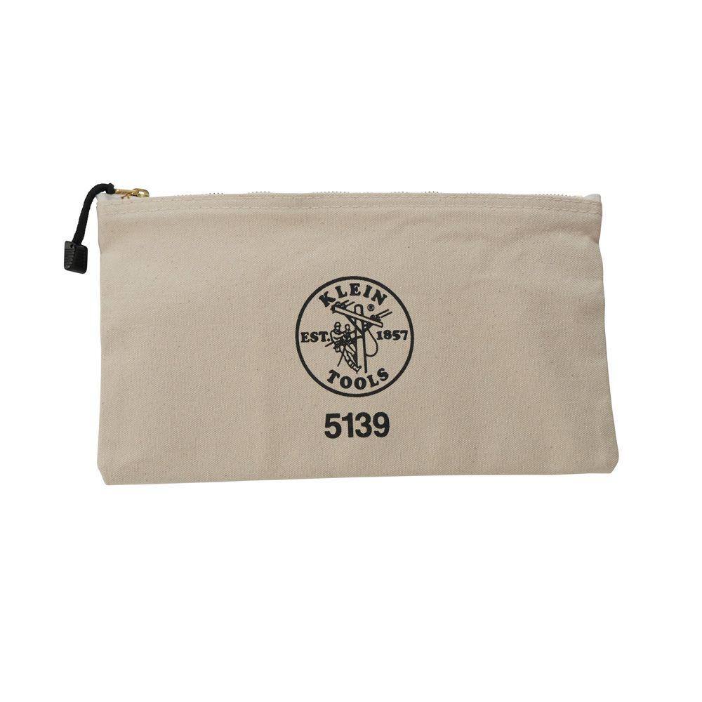 Zipper Bag, Canvas Tool Pouch 12.5 x 7 x 4.25-Inch - Hercitys
