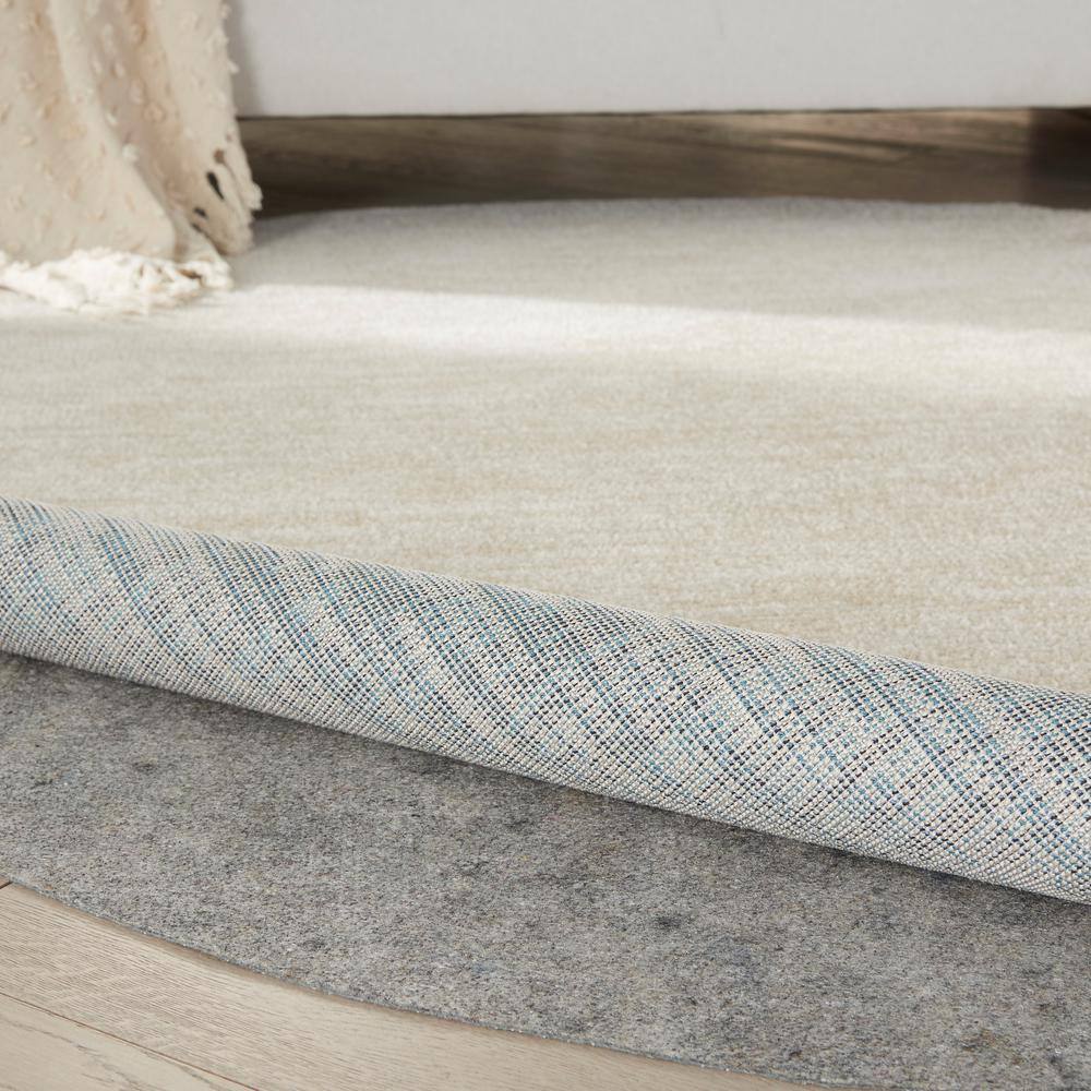 RugLoc Basic 8 ft. x 8 ft. Round Non-Slip Dual Surface Rug Pad - Hercitys