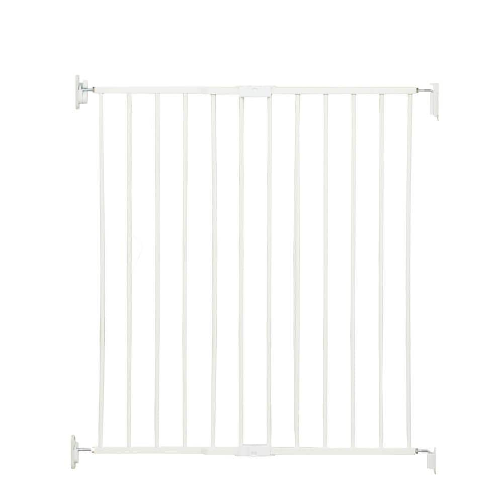 Extra Tall Top of Stairs Metal Safety Gate 36 in. Tall – White - Hercitys