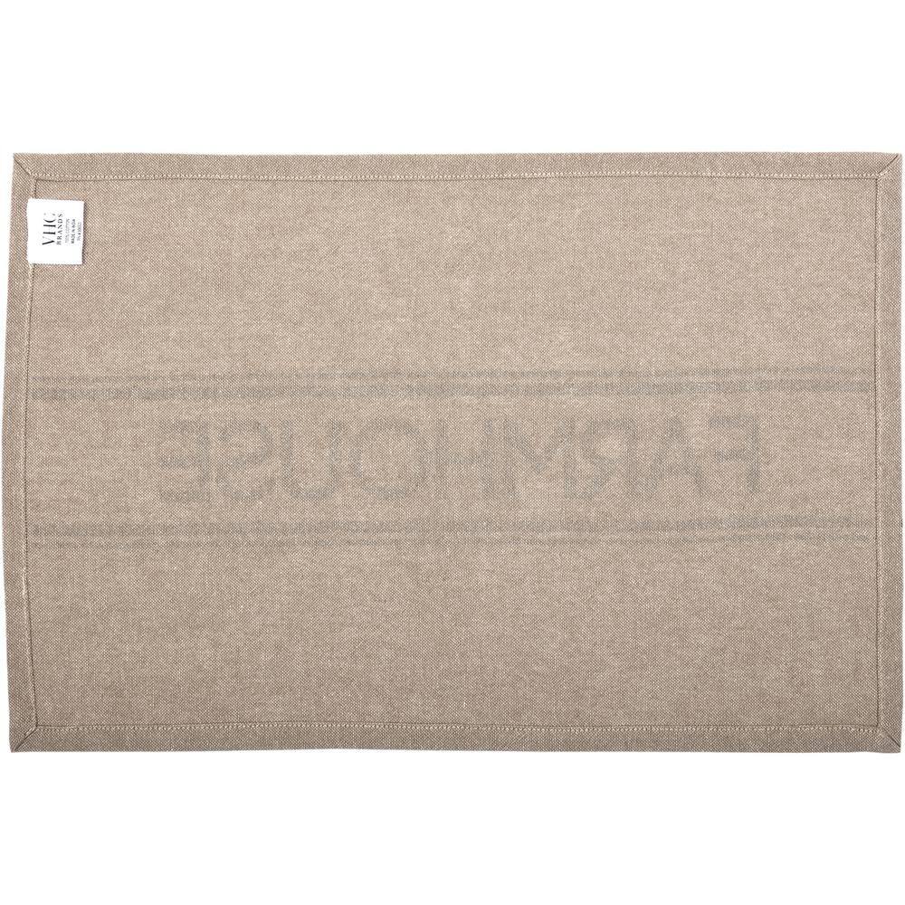 Sawyer Mill Farmhouse 12 in. W x 18 in. L Beige/Cream Khaki Asphalt Cotton Placemat (Set of 6) - Hercitys