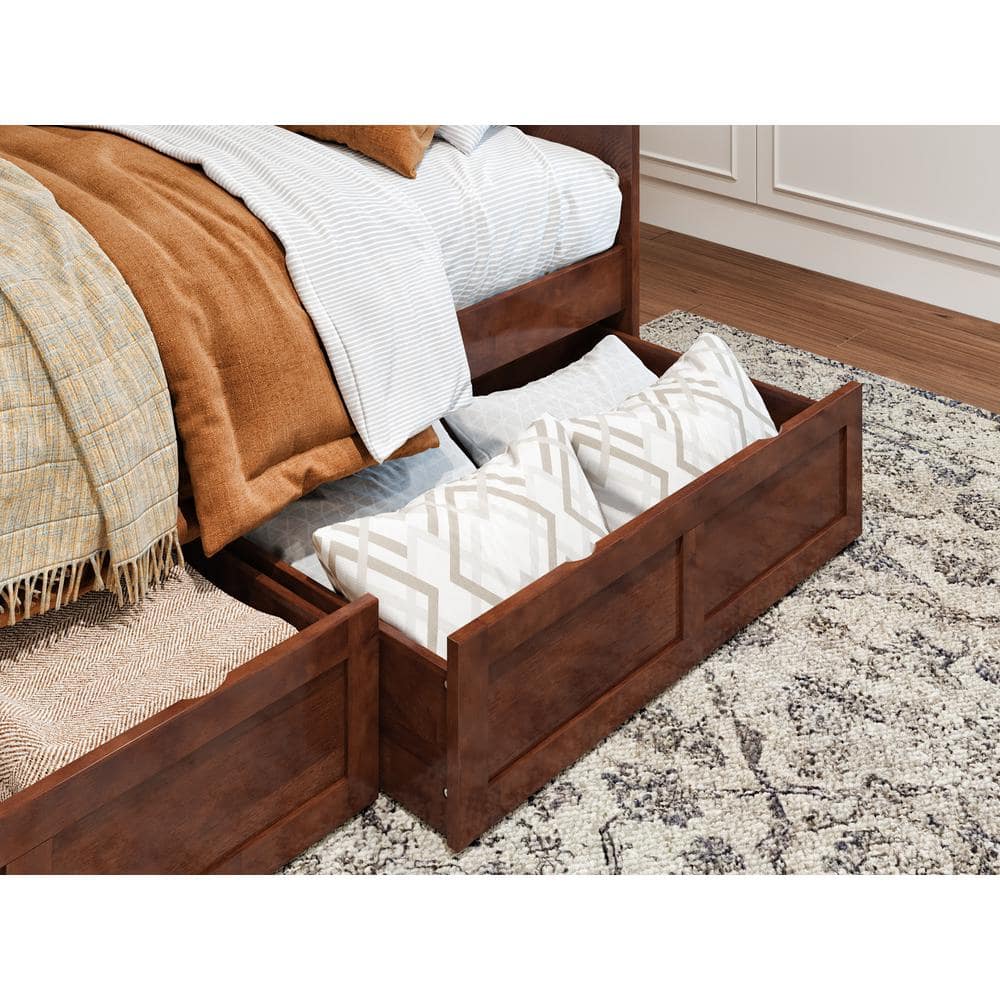 Walnut Twin/Full Bed Drawer (Set of 2) - Hercitys