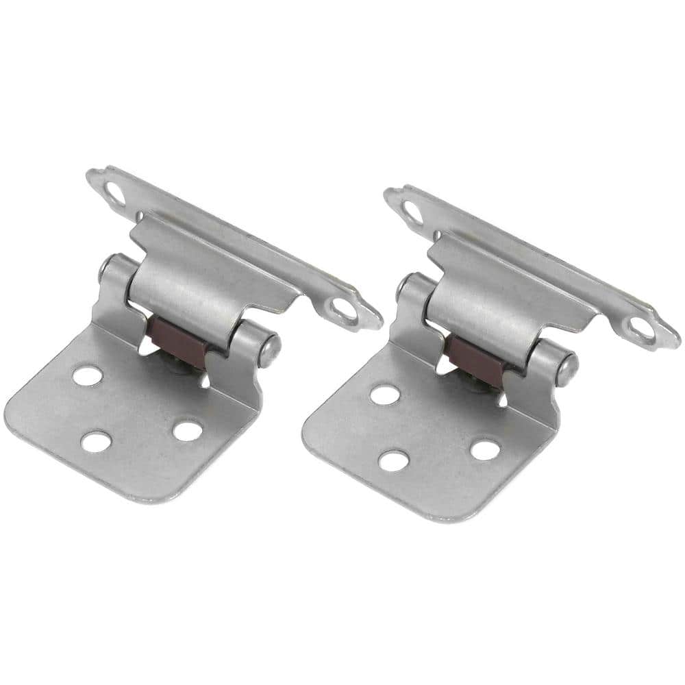 Face Frame Satin Chrome Full Inset Self-Closing Hinge (25 -Pack) - Hercitys
