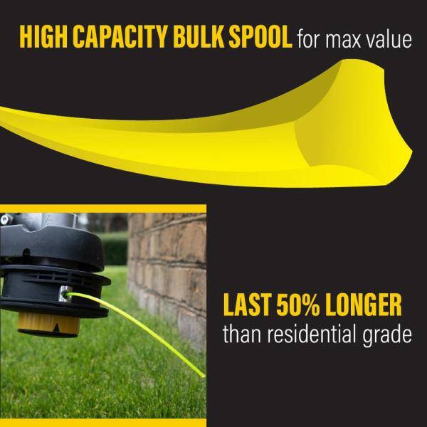 Universal Fit .105 in. x 705 ft. Pro Replacement Line for Gas String Grass Trimmer Part/Lawn Edger - Hercitys