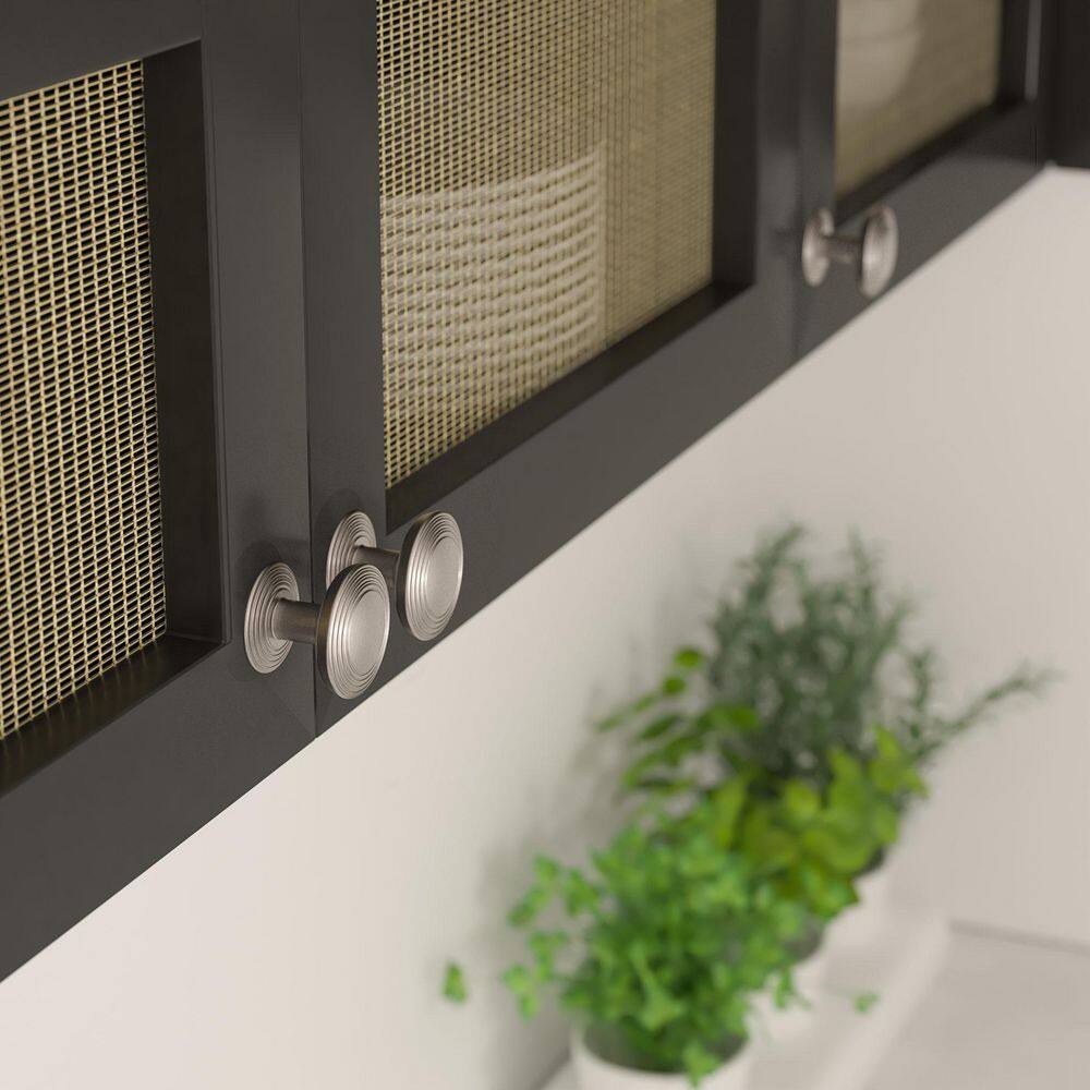 Marsala Collection 1-9/16 in. (40 mm) Classic Brushed Nickel Round Cabinet Knob - Hercitys